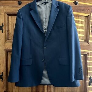 LIKE NEW Haggar Blue Sport Coat Suit Jacket 40R